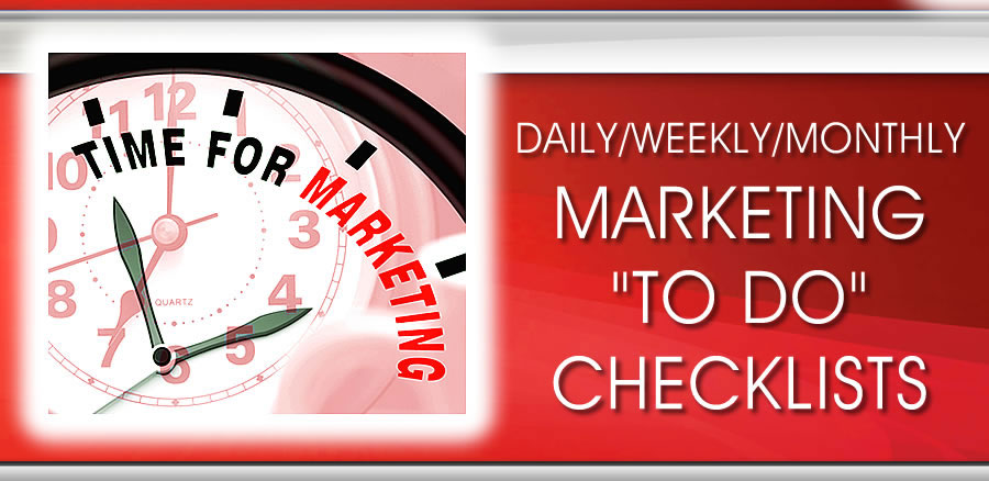Daily/Weekly Marketing Checklists